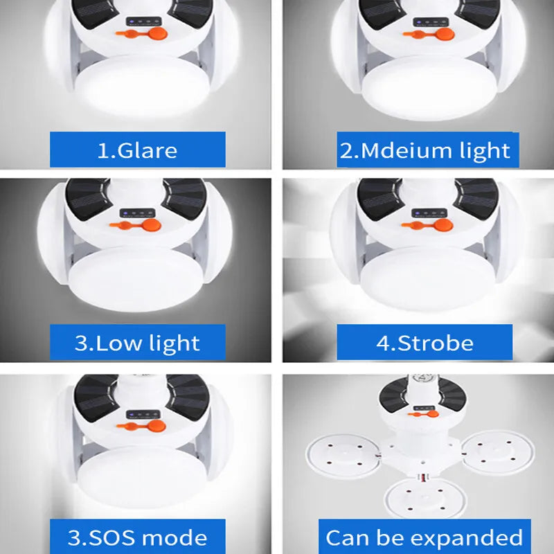 Football Foldable Solar Light, Emergency Home Camping Night Lights, Portable USB Rechargeable LED Search Light, 2 In 1 Camping Light, Portable Tent Lamp with Hanging Hook Football Foldable Solar Light, Emergency Home Camping Night Lights, Portable USB Rechargeable LED Search Light, 2 In 1 Camping Light, Portable Tent Lamp with Hanging Hook